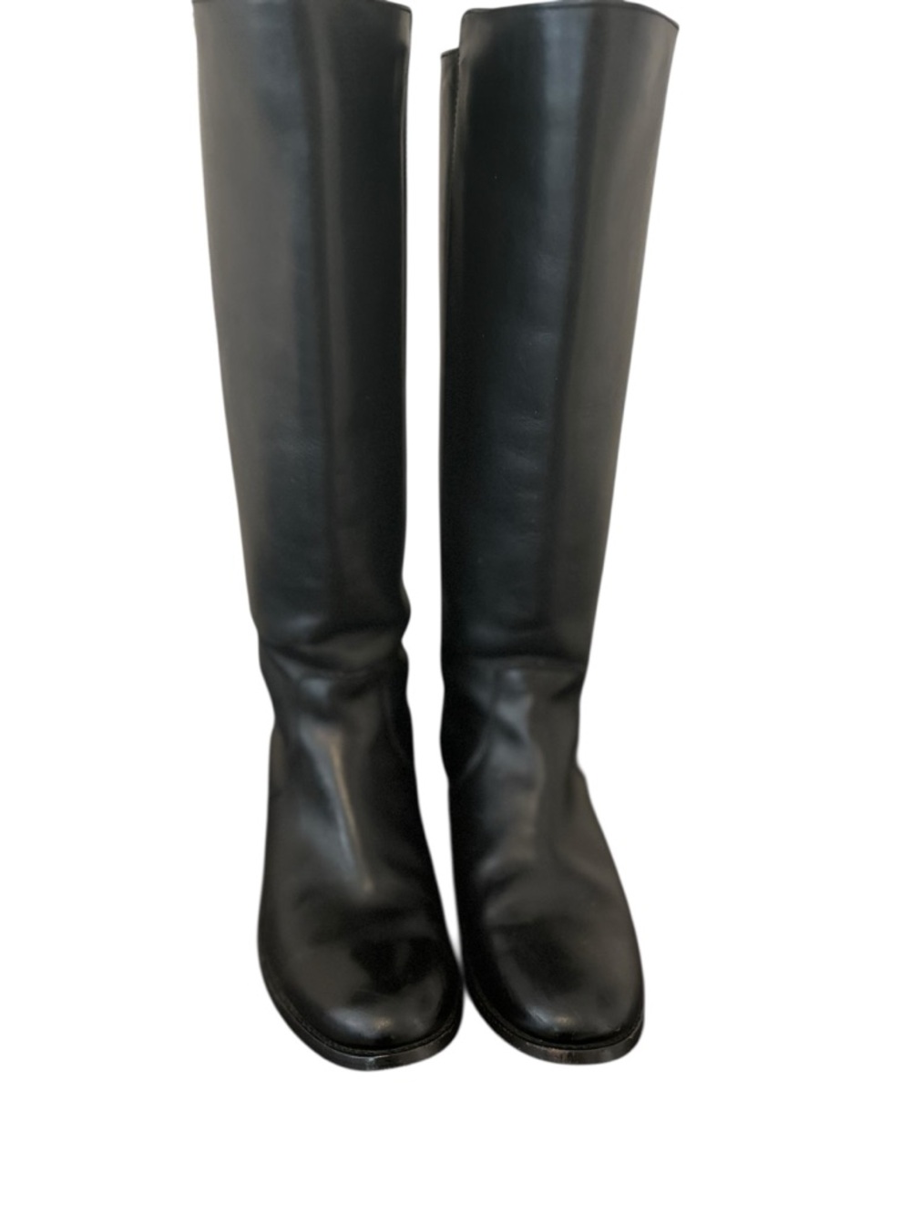 Frye Melissa Button 2 Black Leather tall riding boots size 7